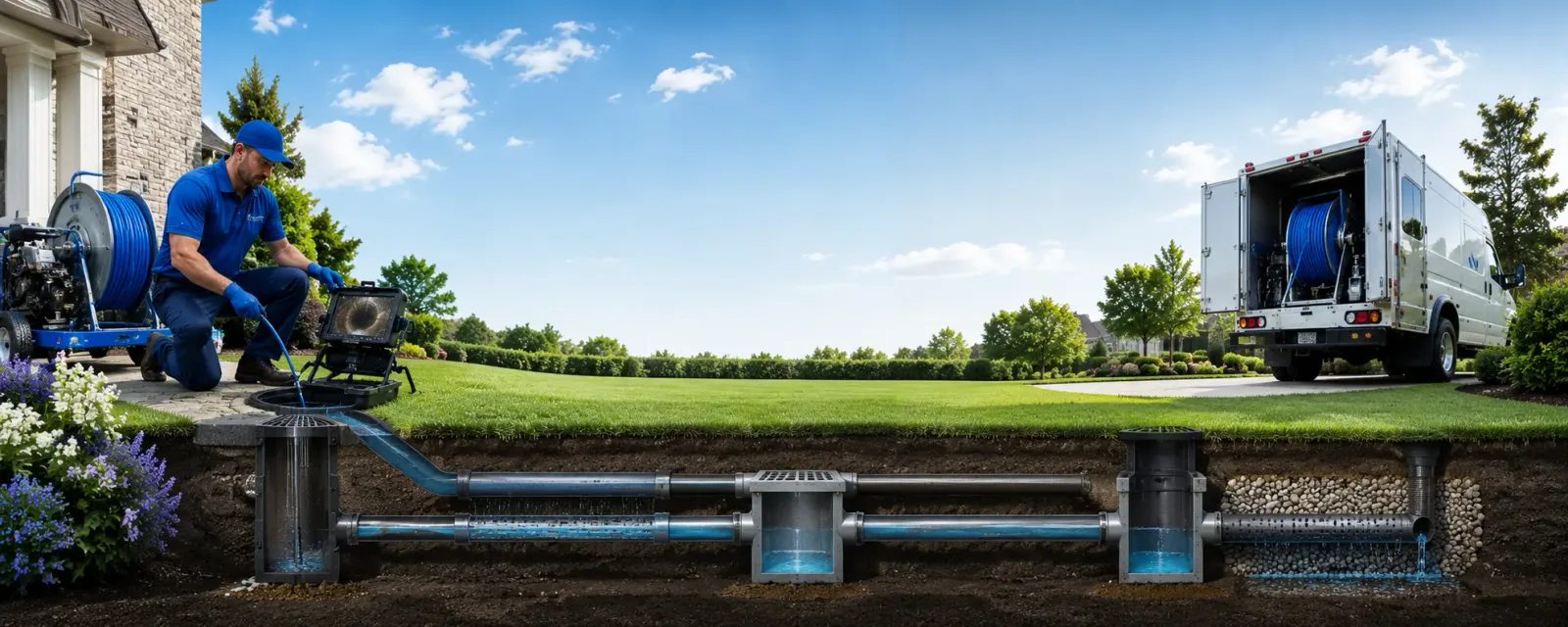 Outdoor drain cleaning information for College Springs, IA